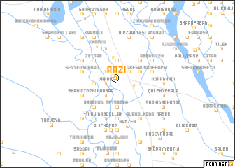 map of Razī