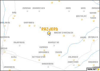 map of Razjerd