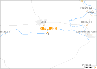 map of Razlivka