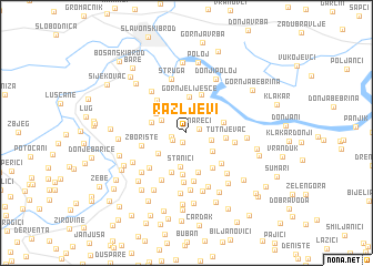 map of Ražljevi