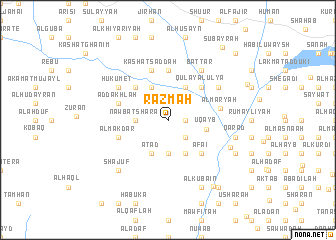 map of Razmah