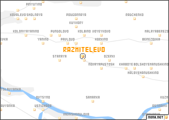 map of Razmitelevo