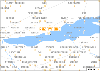 map of Raźny Nowe