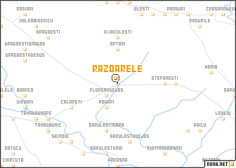 map of Răzoarele