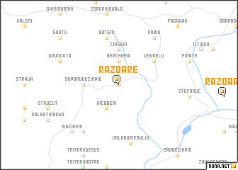 map of Răzoare