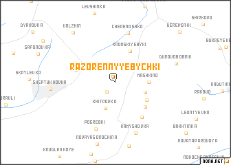 map of Razorënnyye Bychki