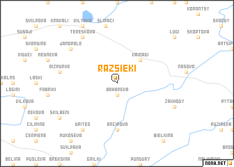 map of Razsieki