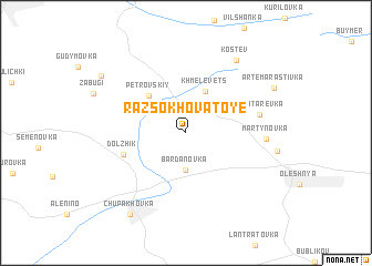 map of Razsokhovatoye