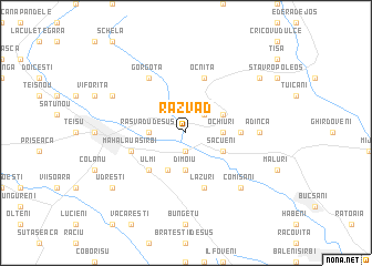 map of Răzvad