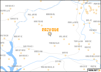 map of Razvođe