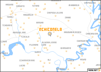 map of R. Chiconela