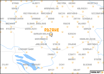 map of Rdzawe