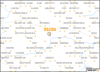 map of Rdzów