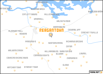 map of Reagantown