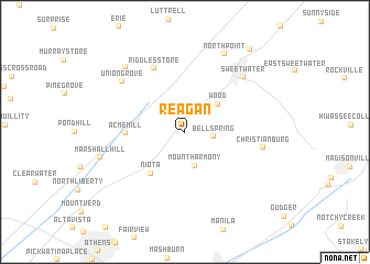 map of Reagan