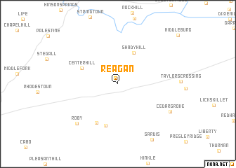 map of Reagan
