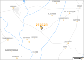 map of Reagan