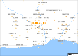 map of Real Alto