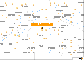 map of Real de Abajo