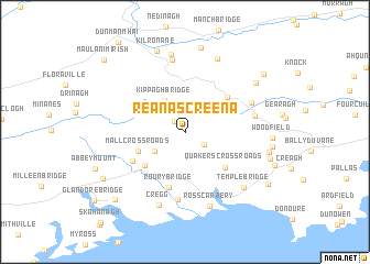 map of Reanascreena