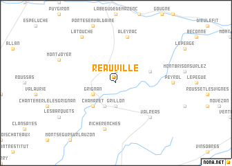 map of Réauville