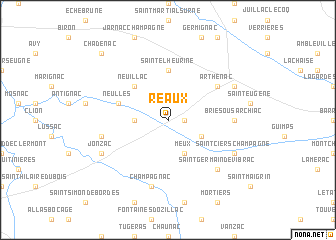 map of Réaux