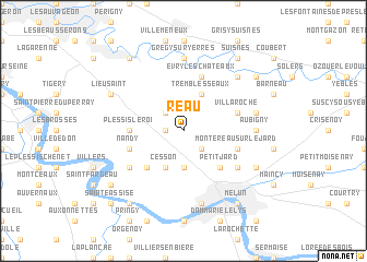 map of Réau