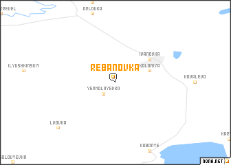 map of Rebanovka