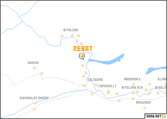 map of Rebat