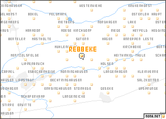 map of Rebbeke