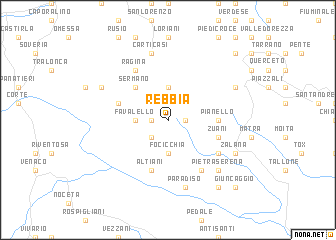 map of Rebbia