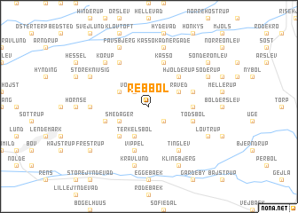 map of Rebbøl
