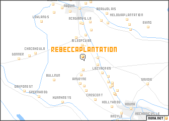 map of Rebecca Plantation