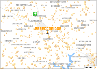 map of Rebecca Ridge