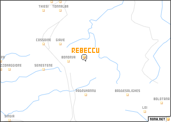 map of Rebeccu