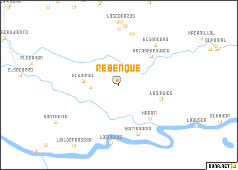 map of Rebenque