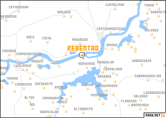 map of Rebentão