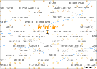 map of Rebergues