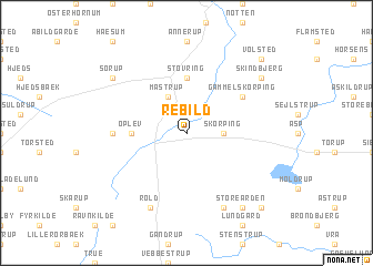 map of Rebild