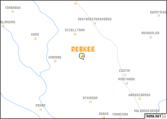 map of Reb Kee