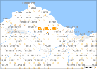 map of Rebollada