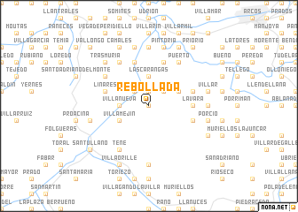 map of Rebollada