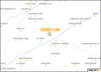 map of Rebollar