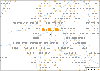 map of Rebollas