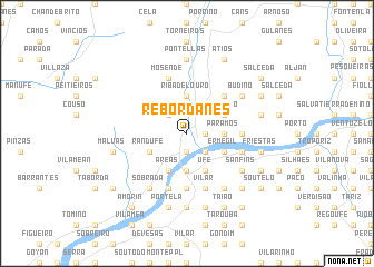 map of Rebordanes