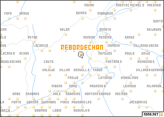 map of Rebordechán