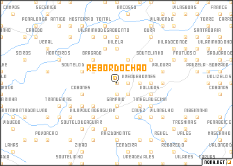 map of Rebordochão