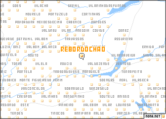 map of Rebordochão