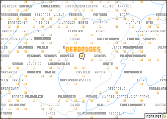 map of Rebordões