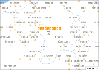 map of Rebordondo